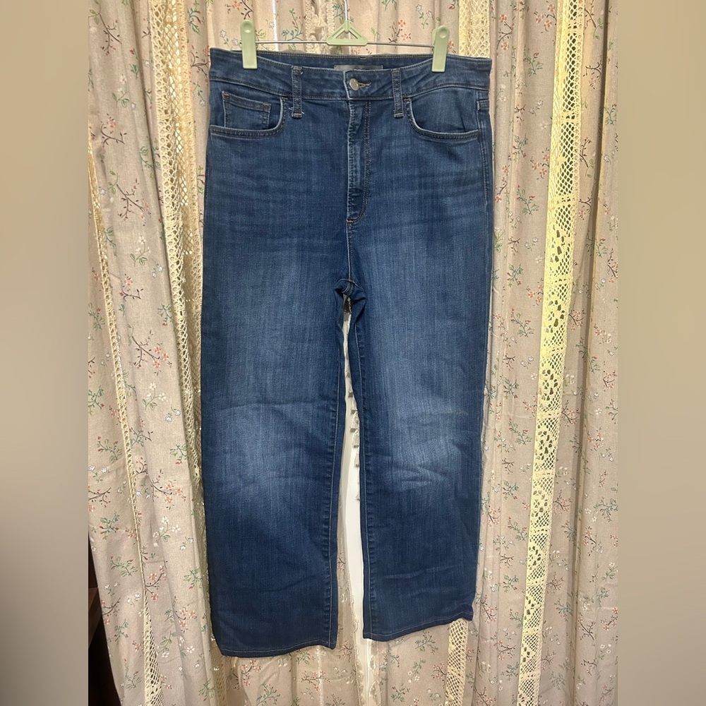 Joe’s Jeans Wide Leg Full Length Barrel Blue Jeans Size 30